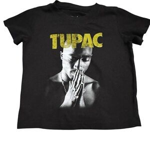Kids Black Tupac Graphic T-Shirt